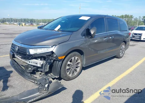 2021 Honda Odyssey Ex-L из США, поврежденный, VIN 5FNRL6H73MB001881